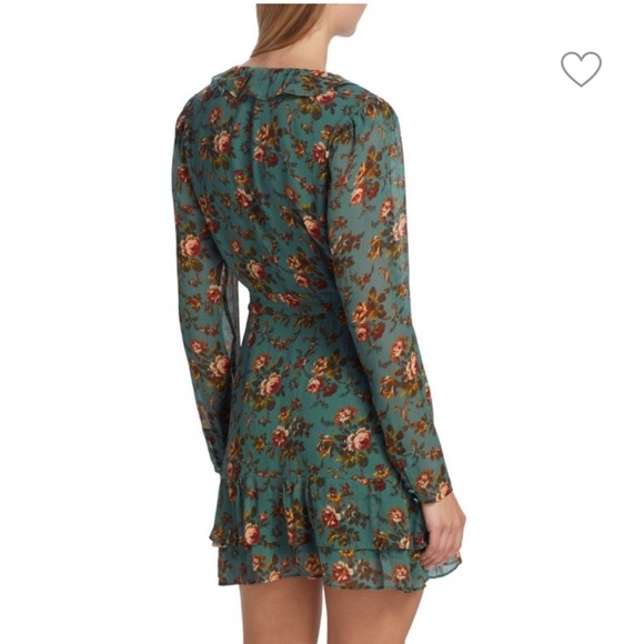 Paige Tamera Dress Fog Blue Multi Silk | Large - Picture 3 of 9